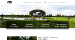 Desktop Screenshot of foxglengolfclub.com